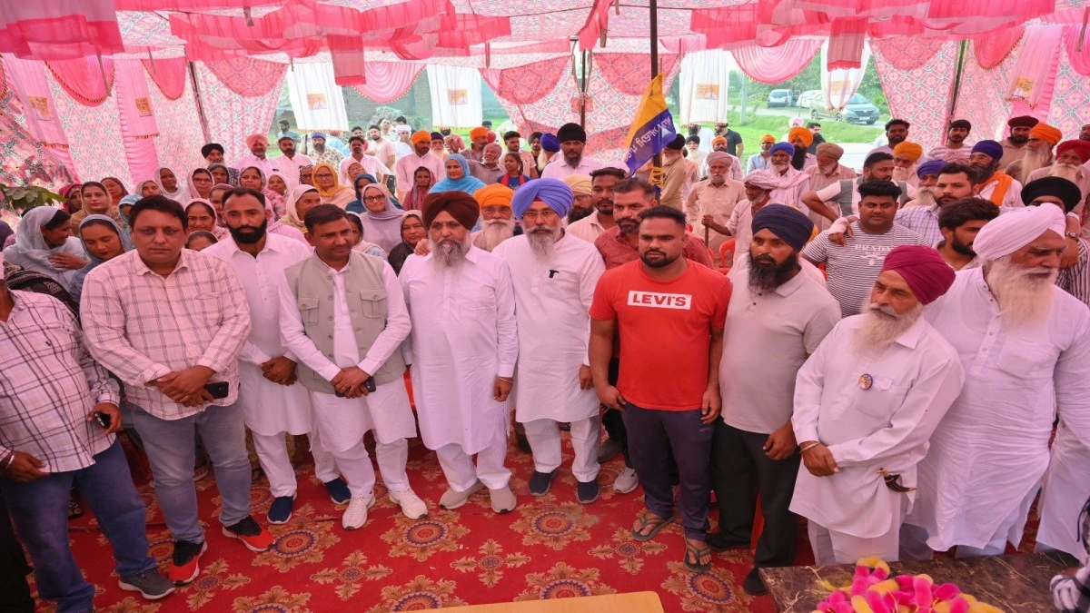 Chakk Sikandar में AAP उम्मीदवार Harmeet Singh Sandhu की जन-मिलनी को मिला ज़बरदस्त जनसमर्थन